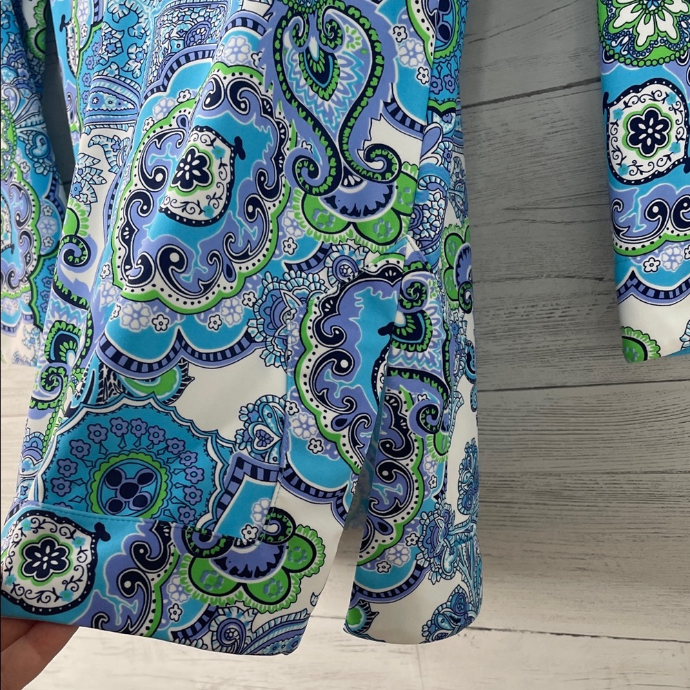 Jude Connally Blue and Green Paisley Top - Picture 5 of 6